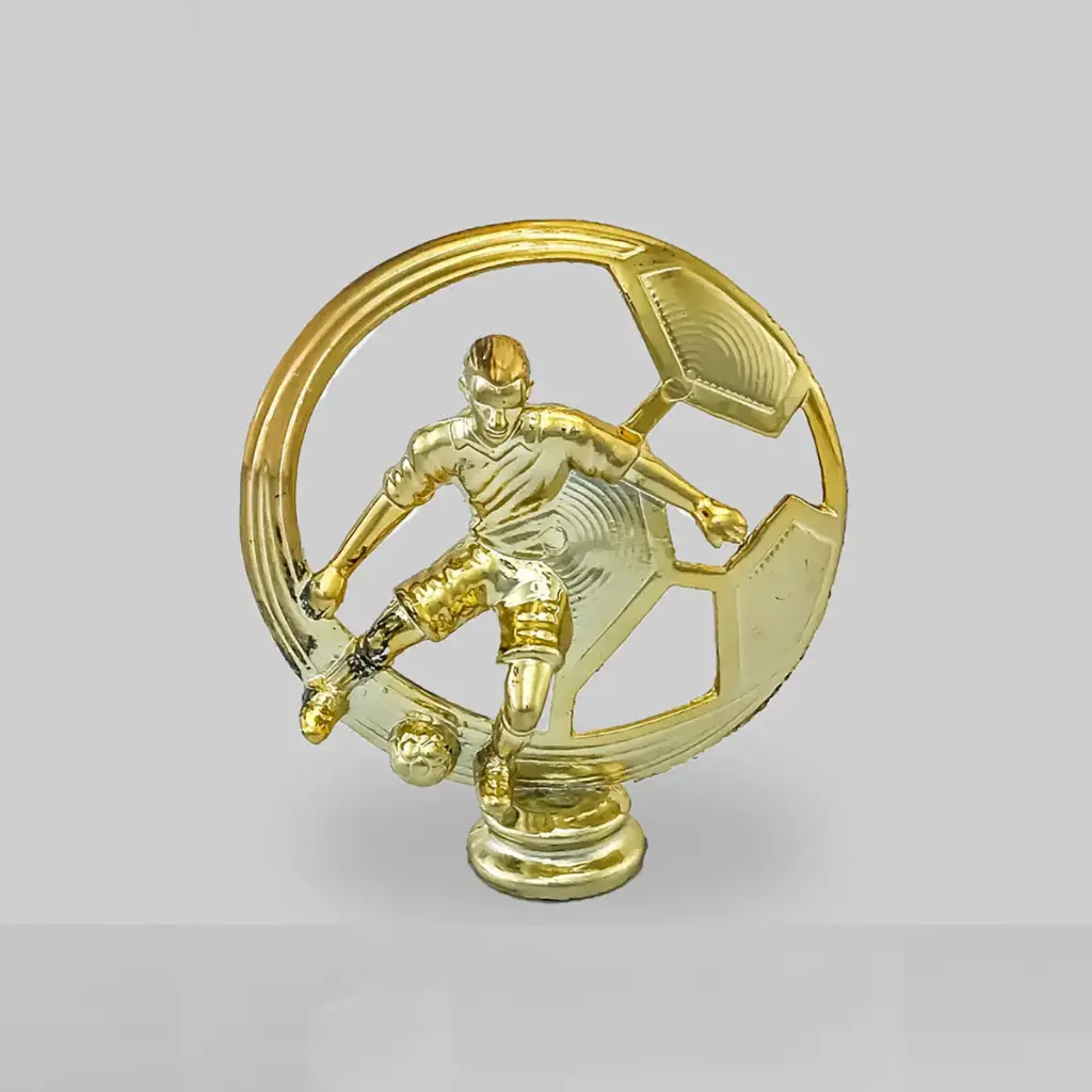 Futbol Pelota Con Jugador Oro