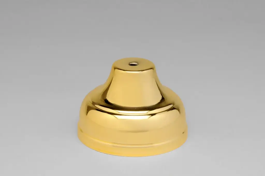 Pie Medio Metal Nro 3 Diam 80mm Oro