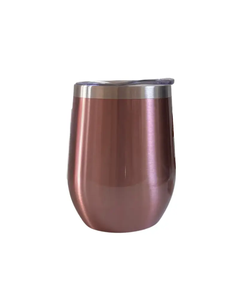 Vaso Termico Acero Rose Gold Con Tapa 350Ml