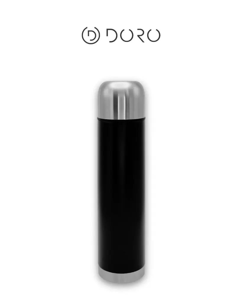 Termo Bala Acero Negro 1 Lt