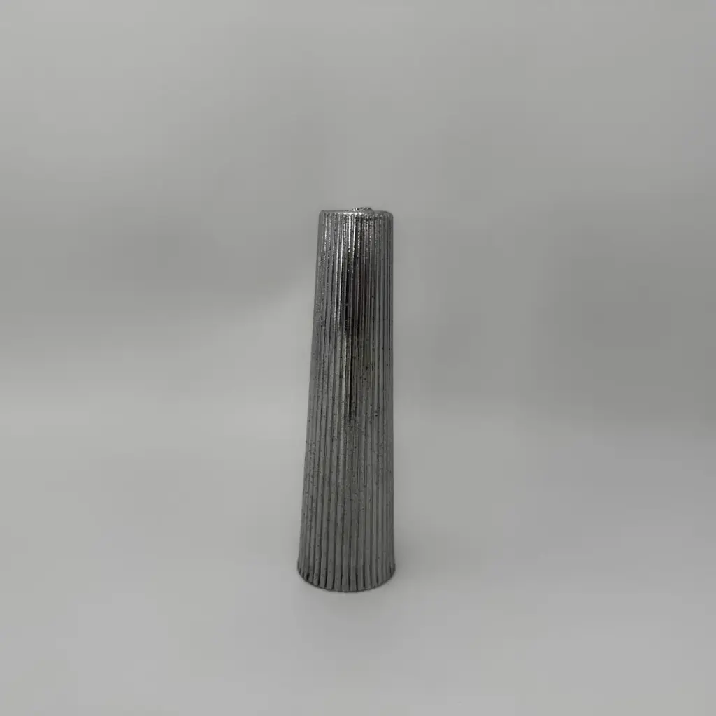 Cono Estriado Alt.15,5Cm Plata