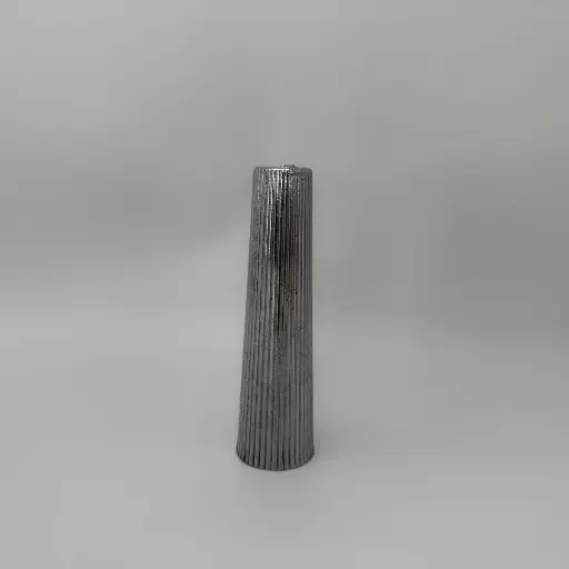 [70701] Cono Estriado Alt.14Cm Plata