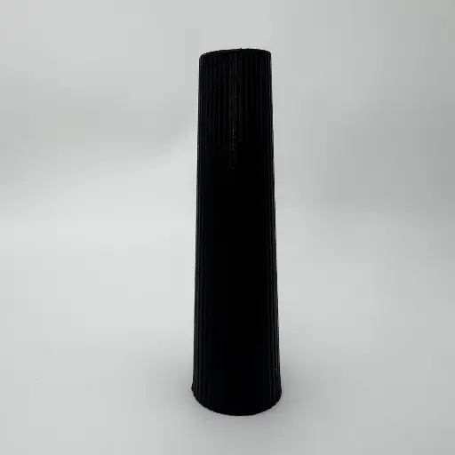 [70715] Cono Estriado Alt.15,5Cm Negro