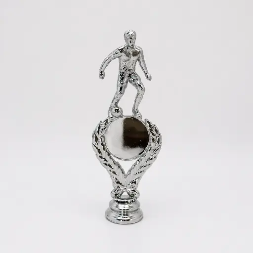 [4051] Futbol Laurel Con Centro Plata