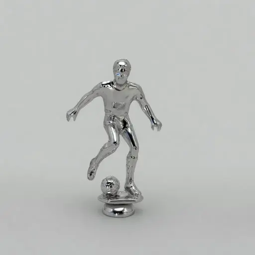 [4101] Jugador De Futbol Mediano Plata
