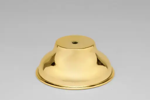 [34400] Pie Bajo Metal Nro 4 Diam 100mm Dorado