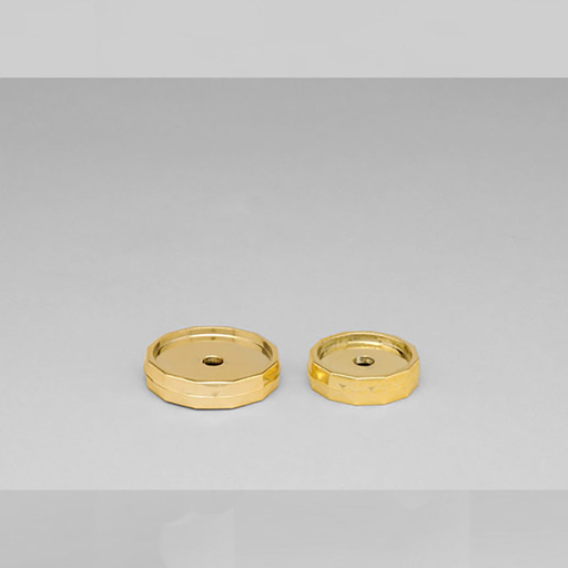 [3600] Tapa Facetada 25mm Dorada