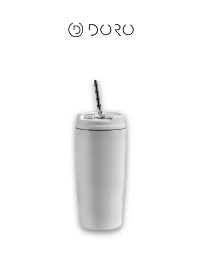 [950282] Vaso Termico Slim 600ml Blanco tapa hermetica